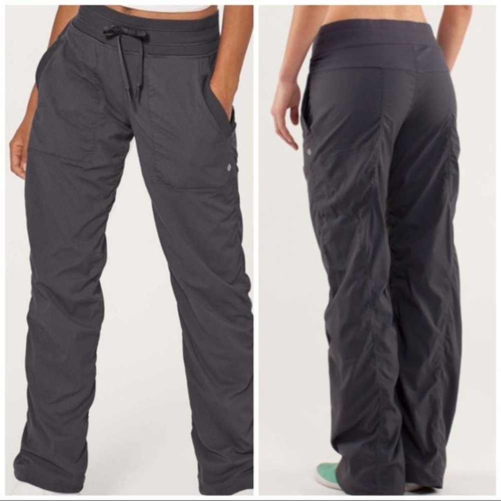 LULULEMON Gray Lined DANCE STUDIO Pants 8 30"